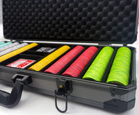 2ND AMENDMENT - Pokerset im Gunmetal-Aluminiumgehäuse mit 10 Gramm Keramikchips - 500 Stück