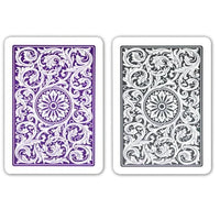 Copag 1546 Púrpura Gris Poker Size Jumbo Index Double Deck Set