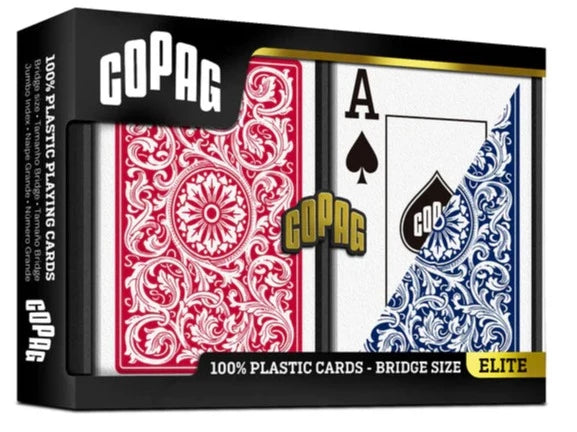 Copag 1546 Rojo Azul Puente Tamaño Jumbo index Double Deck Set