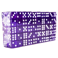 100 Lila Würfel - 16 mm