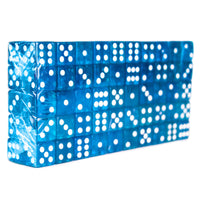 100 blaue Würfel - 16 mm