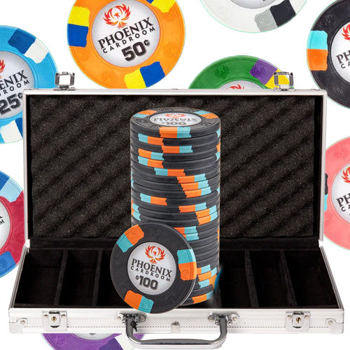 Milano 10 Gramm Clay Pokerchips in Acrylträger – 1000 Stück.