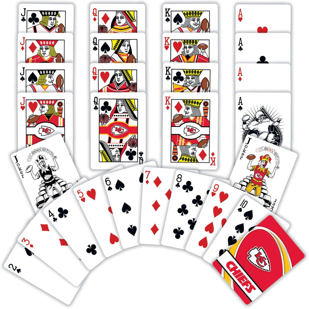 Kansas City Chiefs Playing Cards 54 Card Deck Poker Chip Lounge