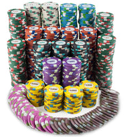 Poker Knights 13.5 Gram Clay Poker Chips - 750 Count Stacked