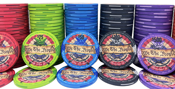 The 2nd Amendment Ceramic Poker Chip - Stacks