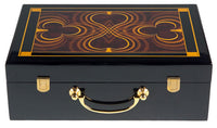 500 Capacity Hi-Gloss Wooden Poker Chip Case