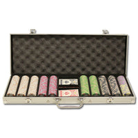 Milano 10 Gram Clay Poker Chips in Standard Aluminum Case - 500 Ct.