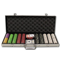 Gold Rush 13.5 Gram Clay Poker Chips in Standard Aluminum Case - 500 Ct.