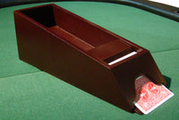 8-Deck Wooden Blackjack Shoe With cards