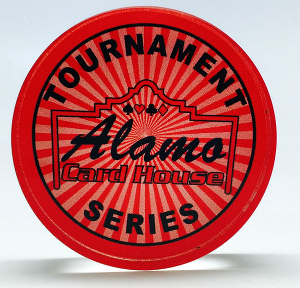 Crystal Glass Poker Dealer Buttons - 2 Inch - Custom With Your Image