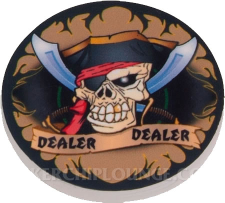 3 Inch Acrylic Dealer Button - Poker Table Accessory For Texas Holdem Games