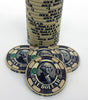 Dead Presidents - 10 Gram Ceramic Poker Chips Sample Pack - 6 Chips