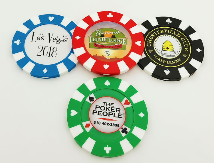 Custom Personalized Giant Poker Chips Sample Pack Poker Chip Lounge