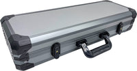 Premium Gunmetal Aluminum Poker Case - Closed