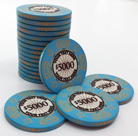 The Victorian Custom Ceramic Poker Chip - Aqua