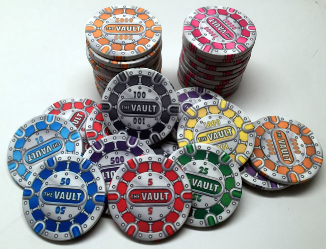 Custom Poker Chips 10 Gram Ceramic The Vault Series Poker Chip Lounge custom-poker-chips-10-gram-ceramic-the-vault-series-poker-chip-lounge