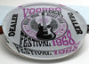 Custom Crystal Glass Poker Dealer Buttons & Coasters - Voodoo Rock Festival 