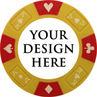 Prestige Series Custom Poker Chip - Yellow