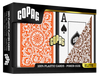 Copag 1546 Naranja Marrón Poker Tamaño Jumbo Index Double Deck Set