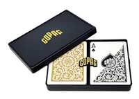 Copag 1546 Black Gold Poker Size Regular Index Double Deck Set