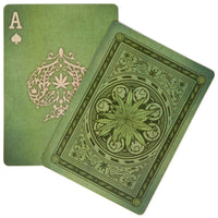 Aces High Green Playing Cards Front & Back