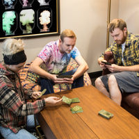 Dudes Playing With Aces High Green Playing Cards