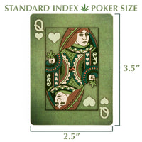 Aces High Green Playing Cards Dimensions