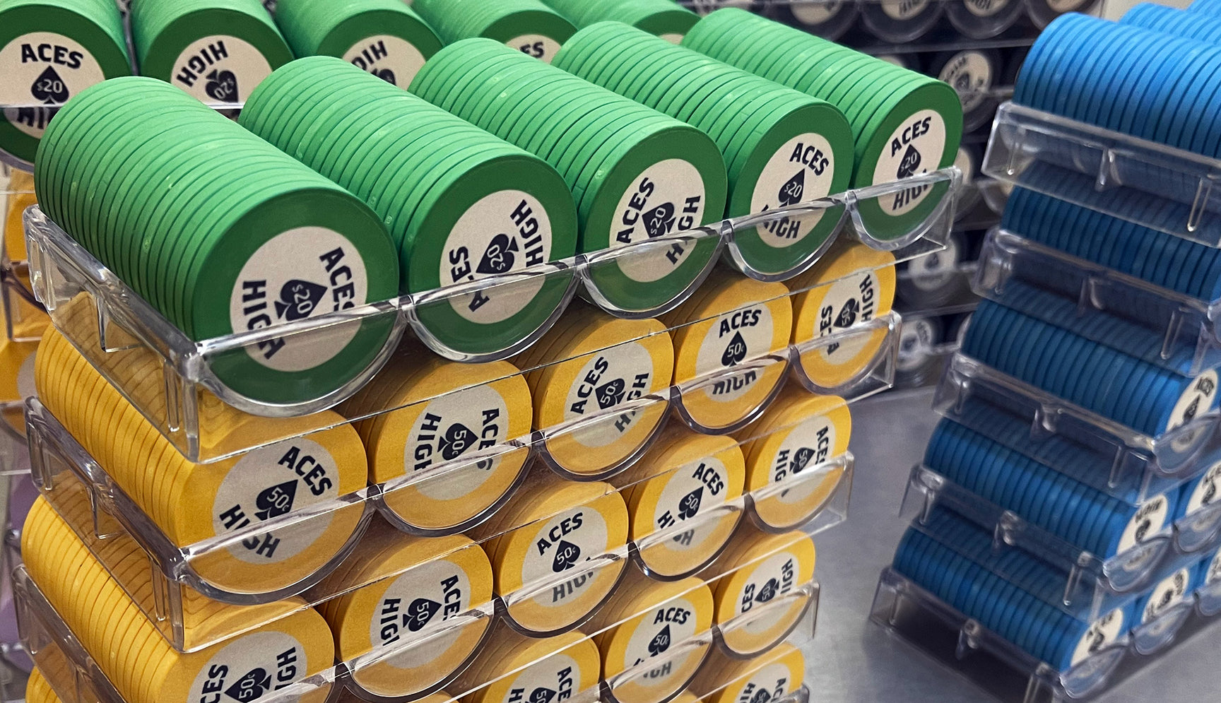 Poker Chip Racks & Trays - Metal, Plastic, Wood - All Best Quality ...