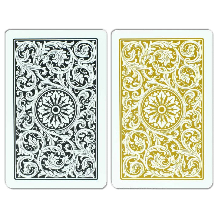 DOUBLE PLAYING CARDS SET - BLACK / WHITE