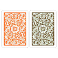 Copag 1546 Orange Brown Poker Size Jumbo Index Double Deck Set- 12 Sets