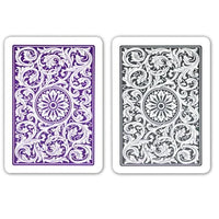 Copag 1546 Purple Gray Poker Size Jumbo Index Double Deck Set