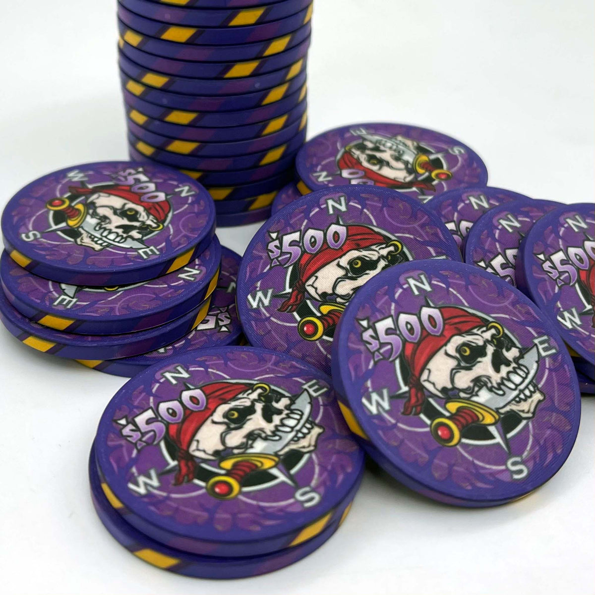 Custom Full Color Printed Chips – Poker Chip Lounge