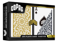 Copag 1546 Black Gold Poker Size Regular Index Double Deck Set