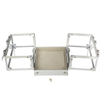 600-count acrylic poker chip carrier with both sides open.