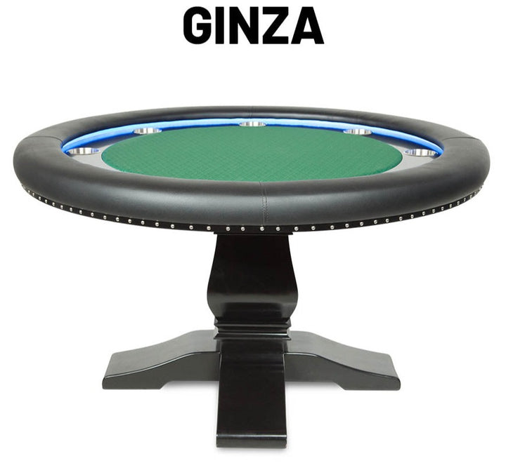 La mesa de póquer personalizada Ginza LED