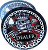 King of Spades Crystal Glass Dealer Button