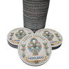 Lotus Lounge Ceramic Poker Chips, $100,000 denomination