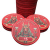 Lotus Lounge ceramic poker chips, $5 denomination
