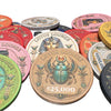 Lotus Lounge ceramic poker chips