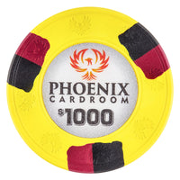 Phoenix 10 Gram Real Clay Poker Chip - $1000