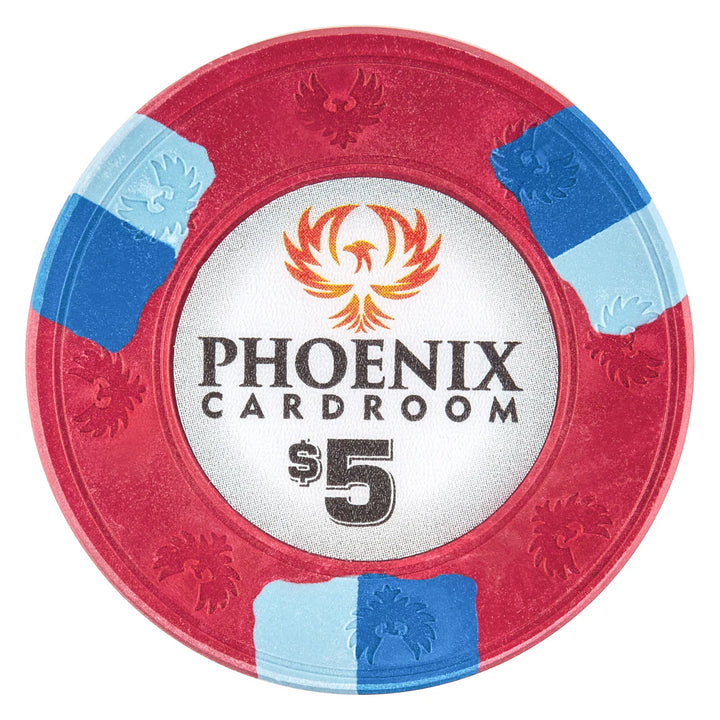 Phoenix 10 Gram Real Clay Poker Chip - $5