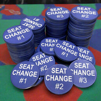 Custom Ceramic Dealer Buttons - Seat Change