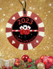 Christmas Tree Ornament - Giant Poker Chip 2023 Red Dice