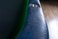 The Aces Pro Alpha Custom Poker Table Armrest Closeup. 