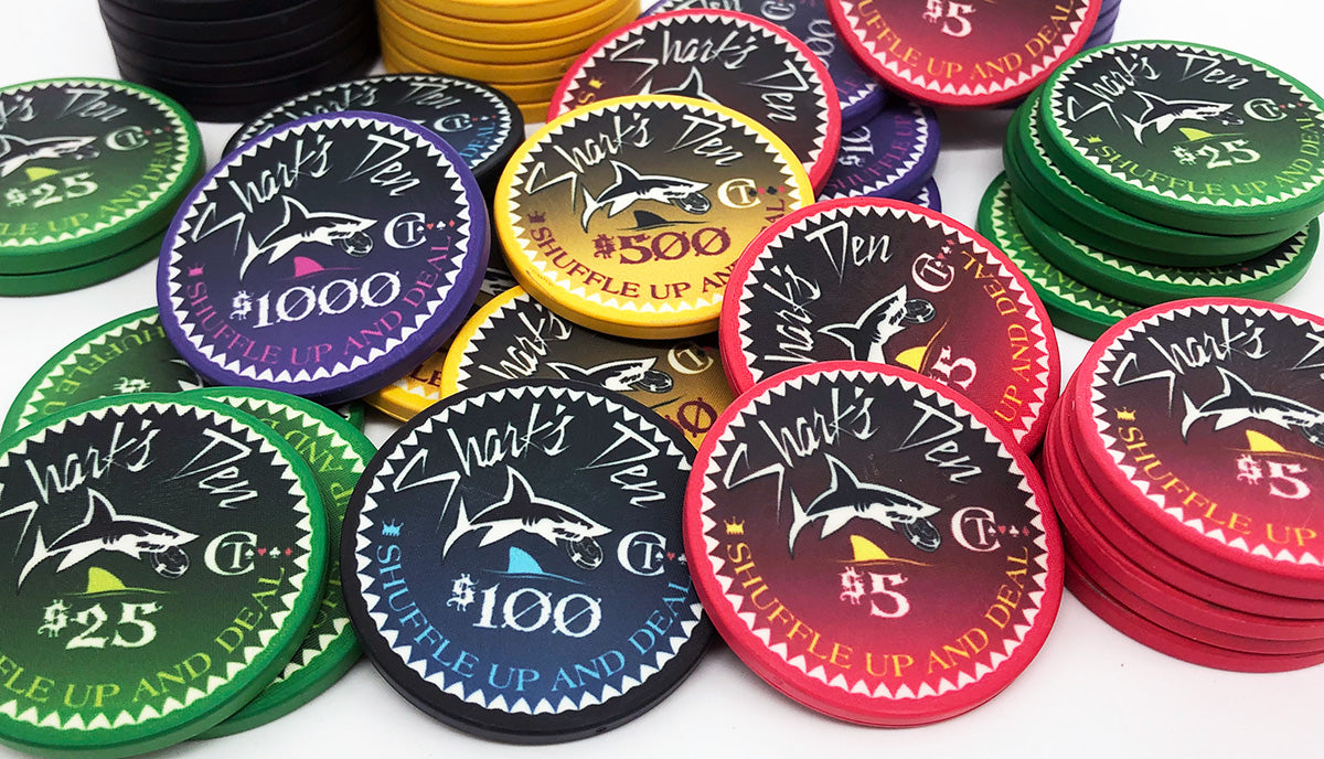 Custom Full Color Printed Chips Poker Chip Lounge