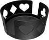 Poker Themed Drink Coaster Holder - Black - top view