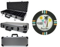 Desert Heat 13.5 Gram Clay Poker Chips in Deluxe Aluminum Case - 500 Ct.