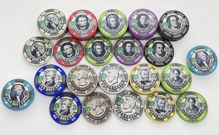 Dead Presidents Poker Chip Sample Pack - Extended Version