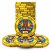 Lava Club ceramic poker chips, yellow color, 50-cent denomination