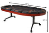 Elite 10 Player Poker Table With Wood finish Dimensions